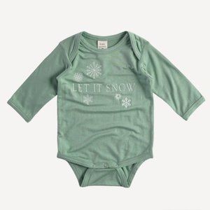 Kate Quinn Bamboo Viscose Onsie Snow Winter Long Sleeve Bodysuit